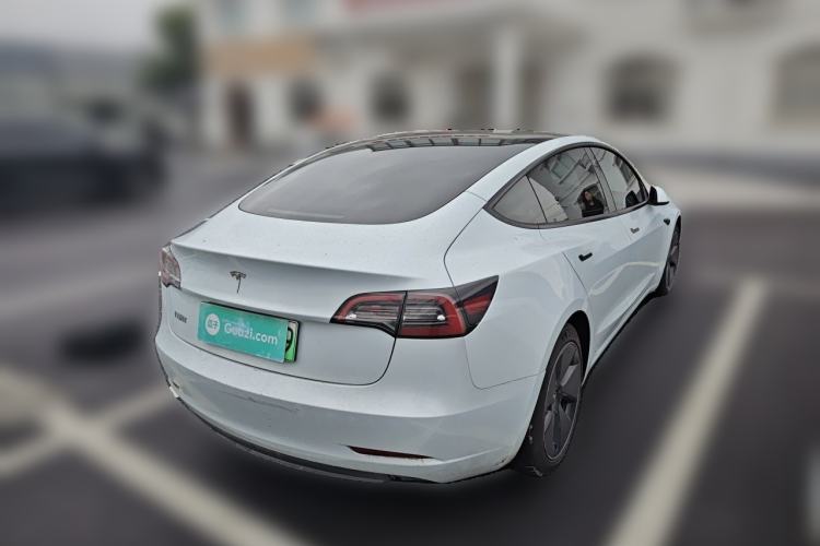 Used Tesla Model 3 2021 Standard Range Rear-Drive Upgraded Version Rear Right 45 Deg