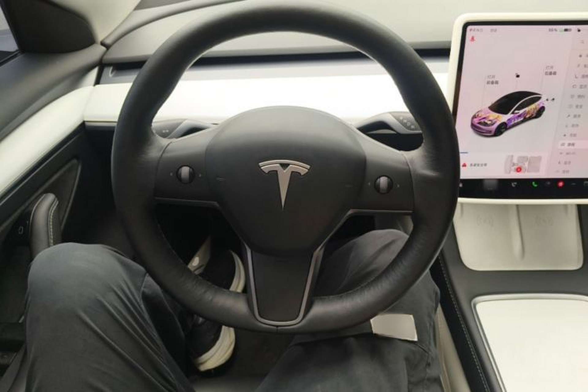 Used Tesla Model 3 2021 Revised Version Standard Range Rear-Wheel Drive Upgraded Edition 3D1 Steering Wheel
