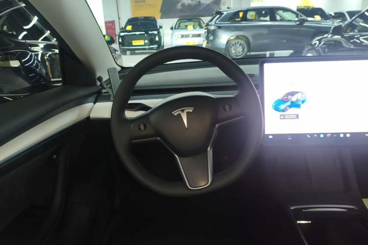 Used Tesla Model 3 2021 Revised Version Standard Range Rear-Wheel Drive Upgraded Edition 3D1 Steering Wheel