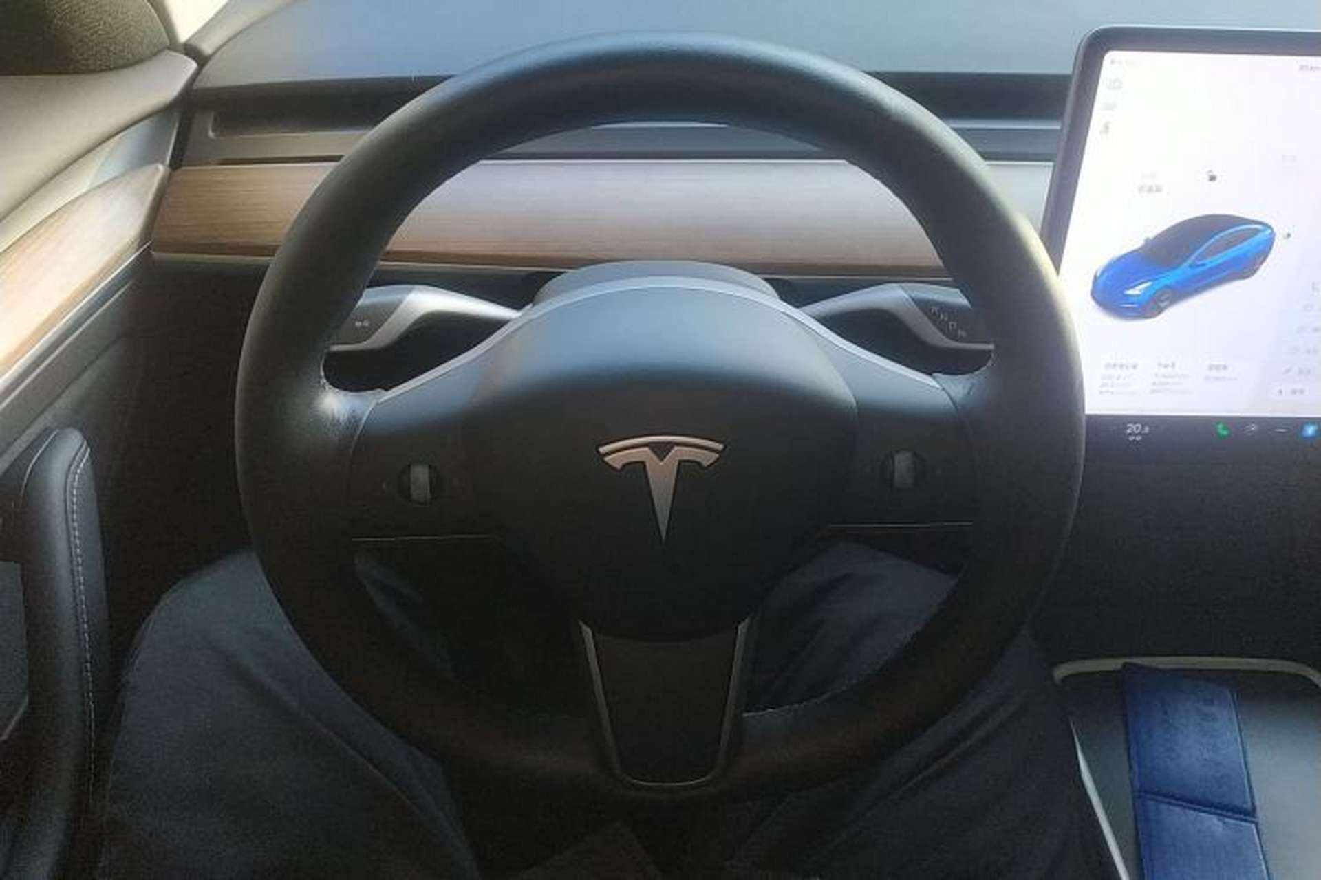 Used Tesla Model 3 2021 Standard Range Rear-Wheel Drive Upgraded Version 3D6 Steering Wheel