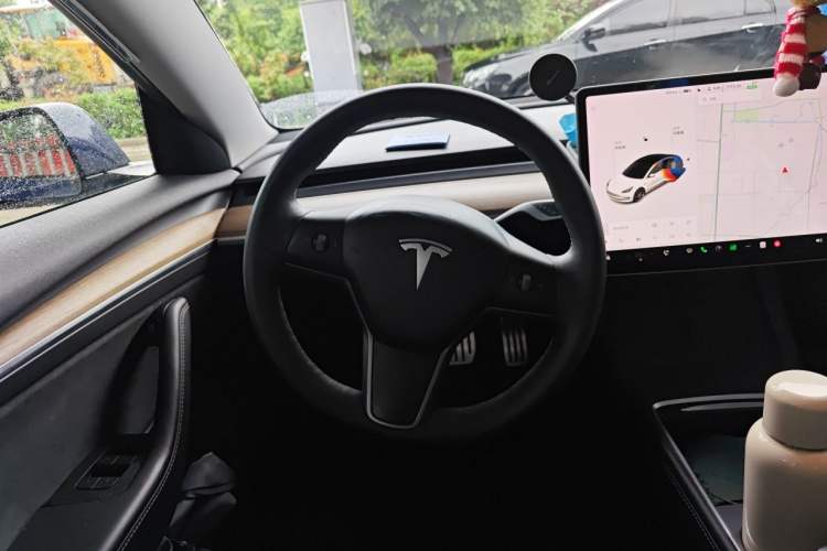 Used Tesla Model 3 2021 Performance High-Performance All-Wheel-Drive Version 3D6 Steering Wheel