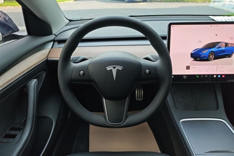 Used Tesla Model 3 2021 Revised Version II – Performance High-Performance All-Wheel-Drive Edition Steering Wheel