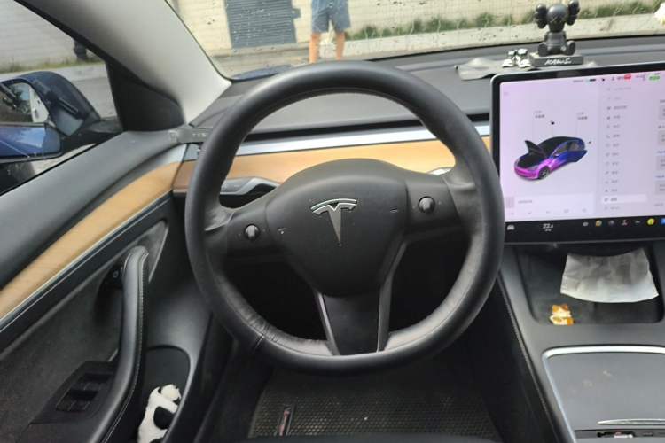 Used Tesla Model 3 2021 Revised Version Standard Range Rear-Wheel Drive Upgraded Edition 3D1 Steering Wheel