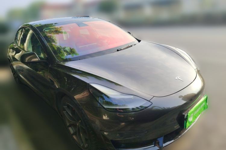 Used Tesla Model 3 2021 Performance High-Performance All-Wheel-Drive Version Front Right 45 Deg