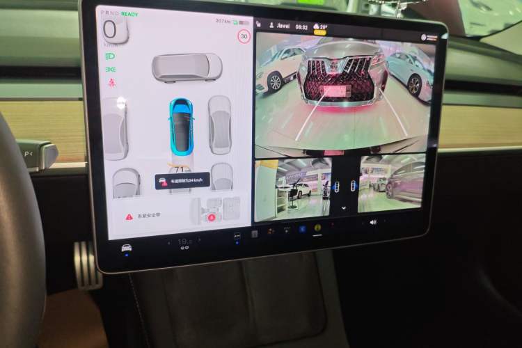 Used Tesla Model 3 2021 Performance High-Performance All-Wheel-Drive Version Audio And AC Panel
