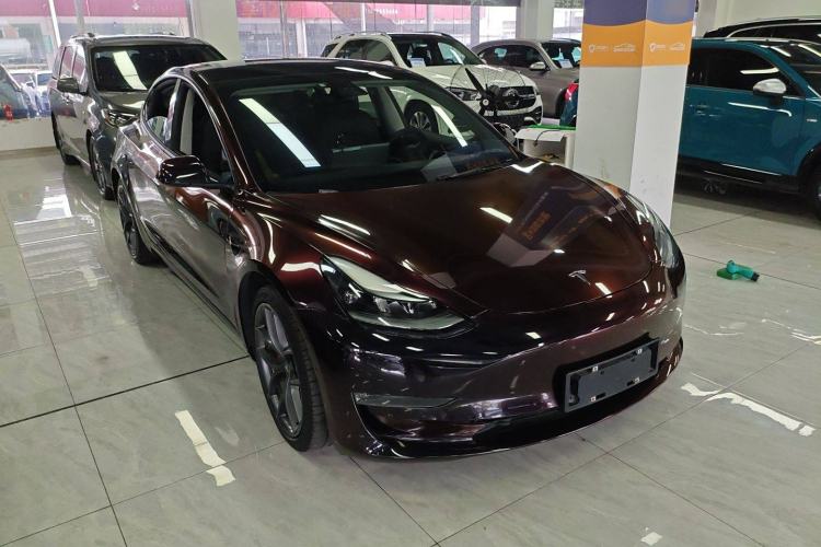Used Tesla Model 3 2021 Performance High-Performance All-Wheel-Drive Version Front Right 45 Deg