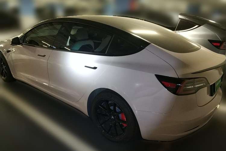Used Tesla Model 3 2021 Standard Range Rear-Drive Upgraded Version Rear Left 45 Deg