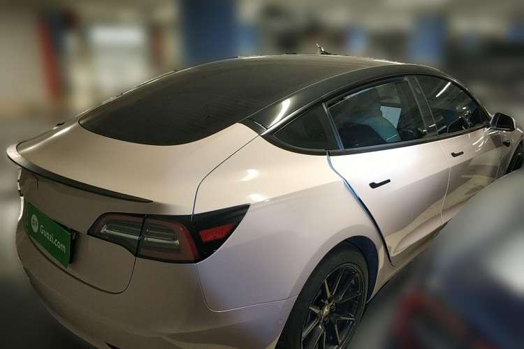 Used Tesla Model 3 2021 Standard Range Rear-Drive Upgraded Version Rear Right 45 Deg