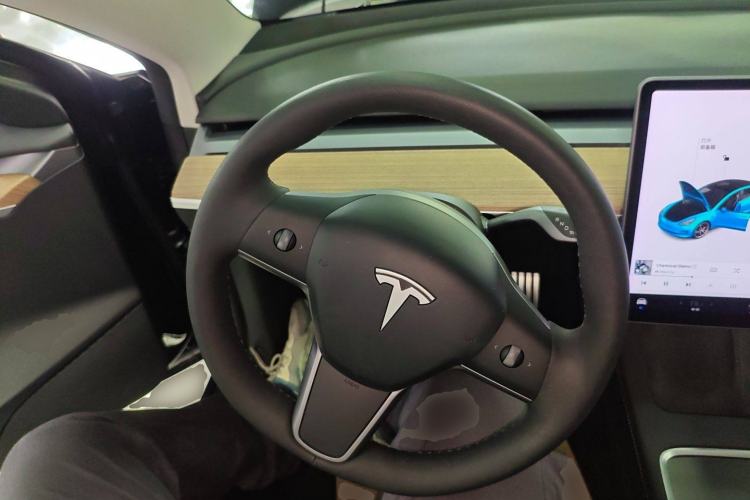 Used Tesla Model 3 2021 Performance High-Performance All-Wheel-Drive Version Steering Wheel