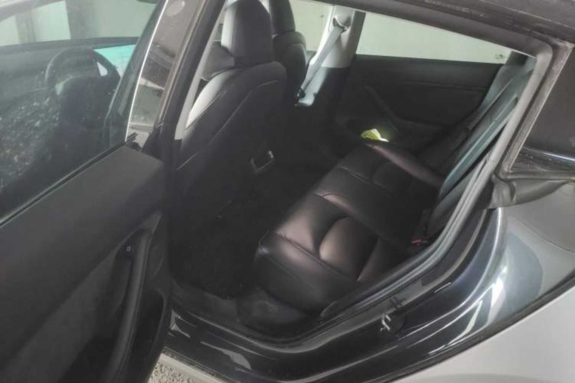 Used Tesla Model 3 2021 Performance High-Performance All-Wheel-Drive Version Left Rear Seat