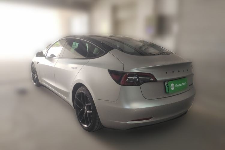Used Tesla Model 3 2021 Performance High-Performance All-Wheel-Drive Version Rear Left 45 Deg