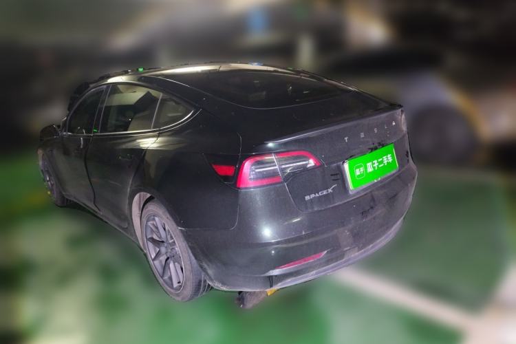 Used Tesla Model 3 2021 Revised Version Standard Range Rear-Wheel Drive Upgraded Edition 3D1 Rear Left 45 Deg