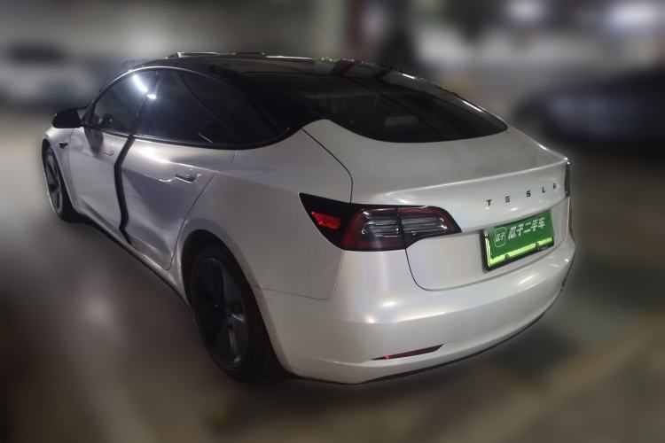 Used Tesla Model 3 2021 Standard Range Rear-Wheel Drive Upgraded Version 3D6 Rear Left 45 Deg