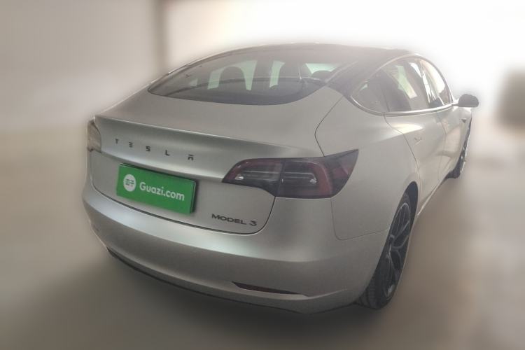 Used Tesla Model 3 2021 Performance High-Performance All-Wheel-Drive Version Rear Right 45 Deg