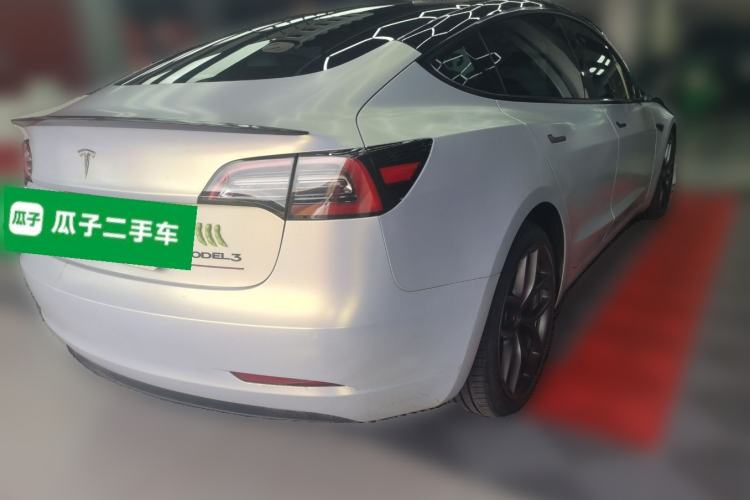 Used Tesla Model 3 2021 Performance High-Performance All-Wheel-Drive Version Rear Right 45 Deg