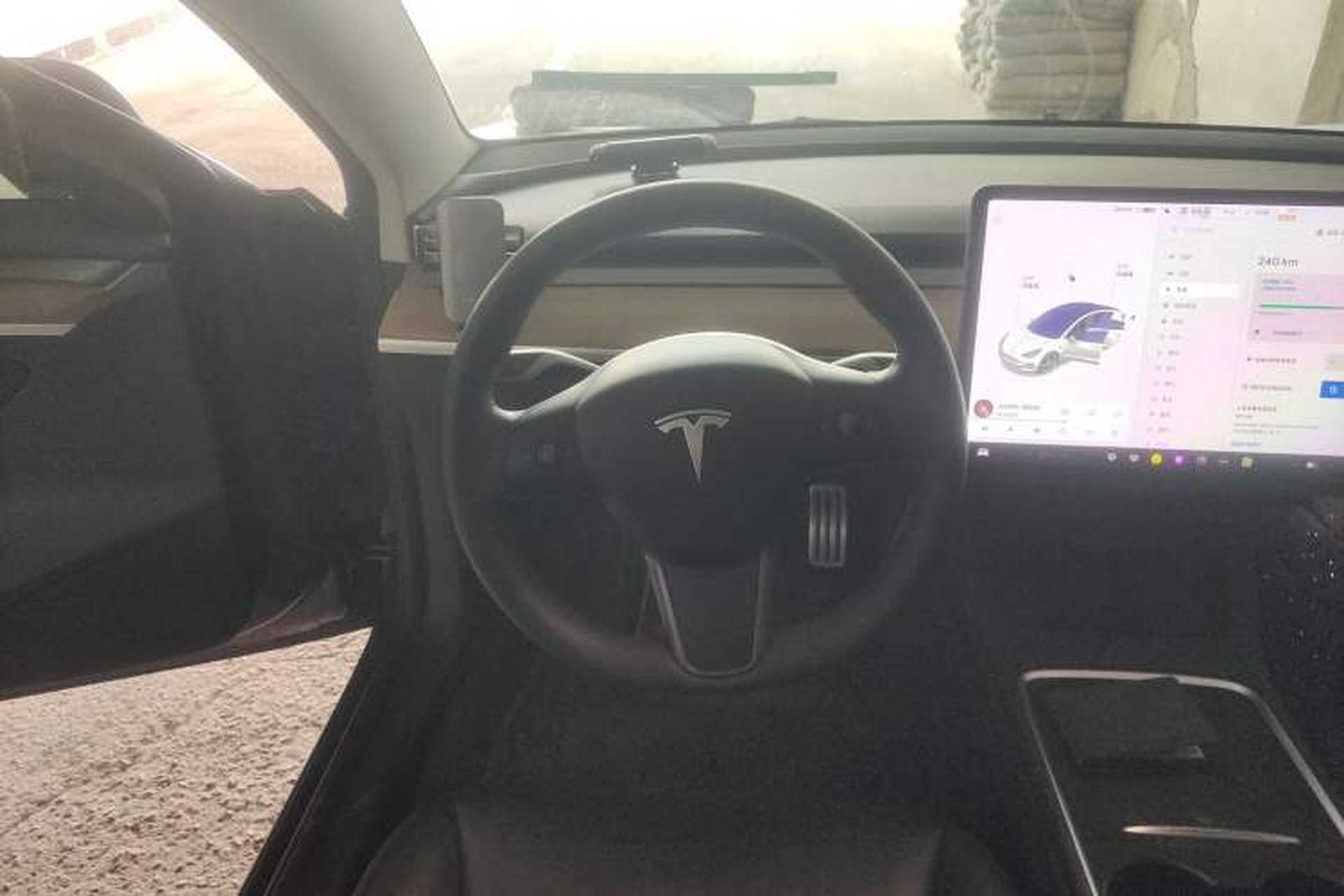 Used Tesla Model 3 2021 Performance High-Performance All-Wheel-Drive Version Steering Wheel