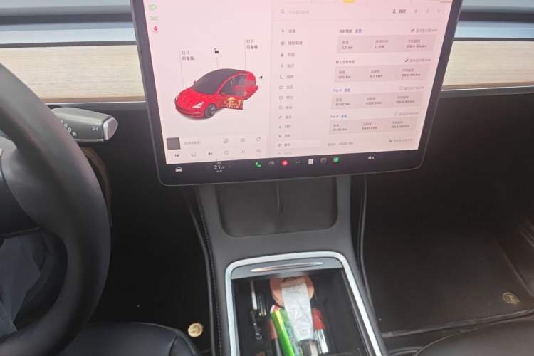 Used Tesla Model 3 2021 Standard Range Rear-Wheel Drive Upgraded Version 3D6 Audio And AC Panel