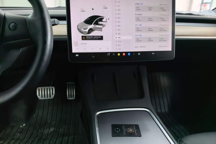 Used Tesla Model 3 2021 Performance High-Performance All-Wheel-Drive Version Audio And AC Panel