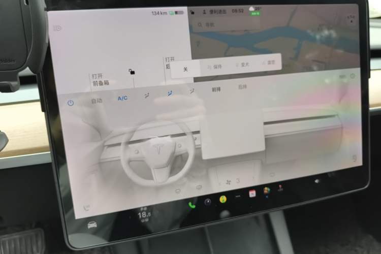 Used Tesla Model 3 2021 Revised Version Standard Range Rear-Wheel Drive Upgraded Edition 3D1 Audio And AC Panel
