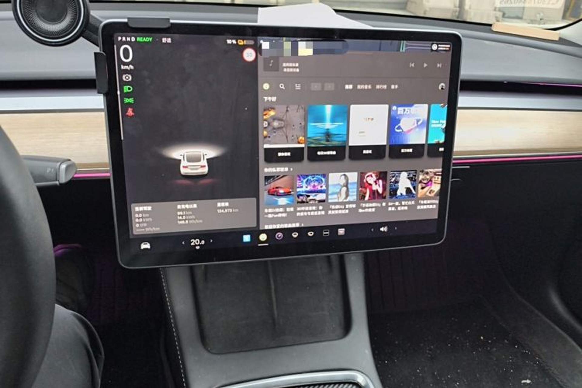 Used Tesla Model 3 2021 Revised Version Standard Range Rear-Wheel Drive Upgraded Edition 3D1 Audio And AC Panel
