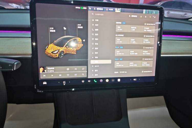 Used Tesla Model 3 2021 Standard Range Rear-Drive Upgraded Version Audio And AC Panel