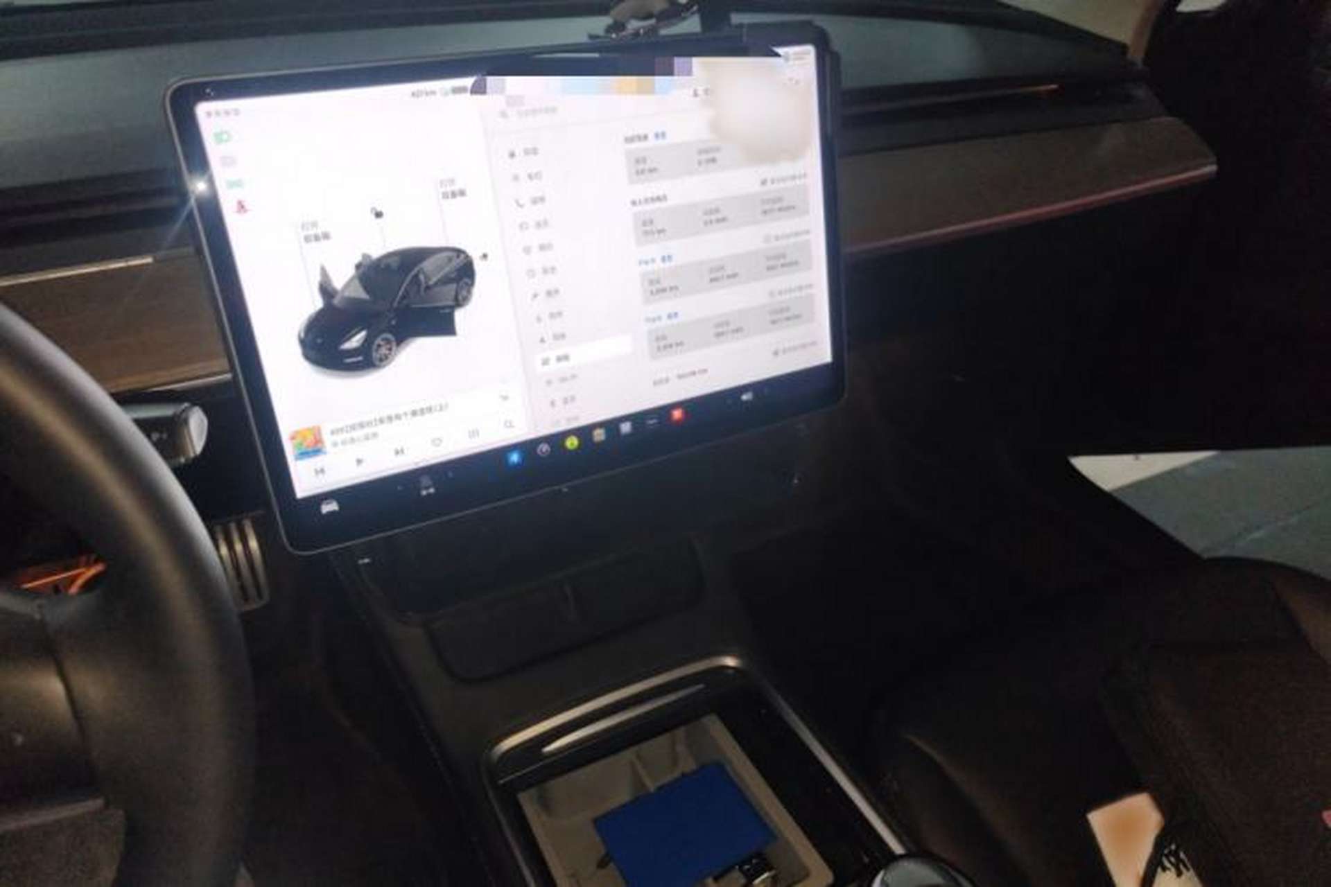 Used Tesla Model 3 2021 Performance High-Performance All-Wheel-Drive Version Audio And AC Panel