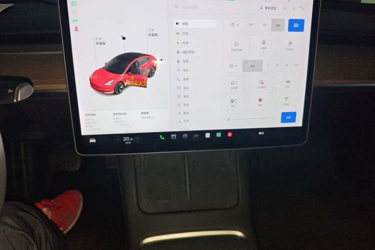 Used Tesla Model 3 2021 Standard Range Rear-Drive Upgraded Version Audio And AC Panel
