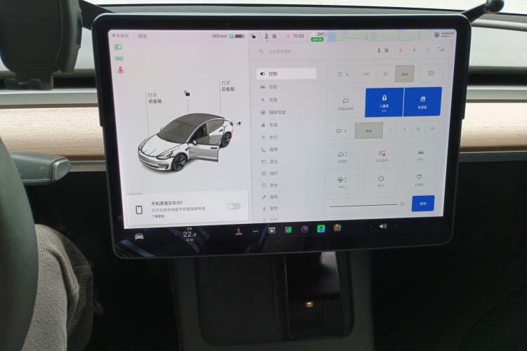 Used Tesla Model 3 2021 Standard Range Rear-Drive Upgraded Version Audio And AC Panel