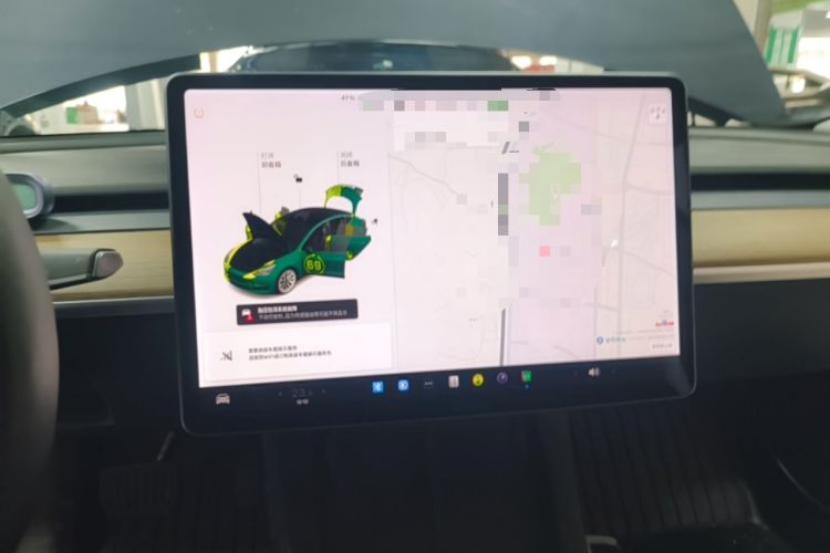 Used Tesla Model 3 2021 Revised Version Standard Range Rear-Wheel Drive Upgraded Edition 3D1 Audio And AC Panel