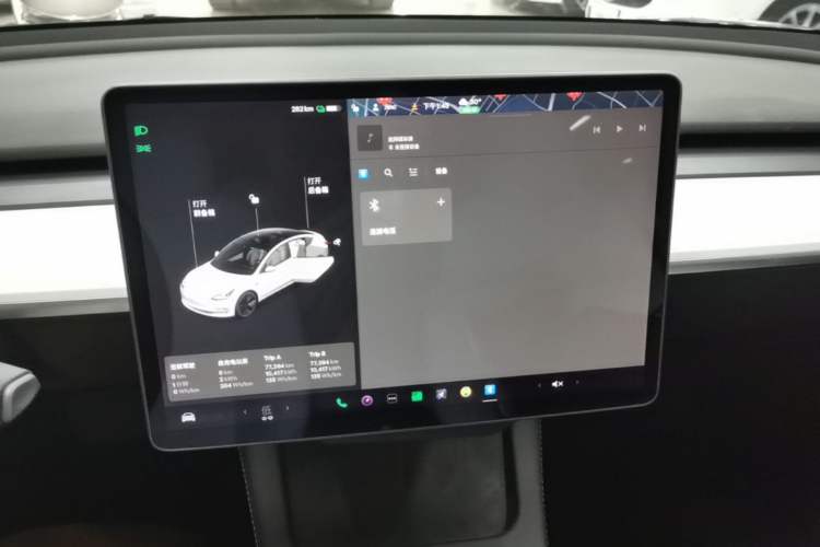 Used Tesla Model 3 2021 Standard Range Rear-Wheel Drive Upgraded Version 3D6 Audio And AC Panel