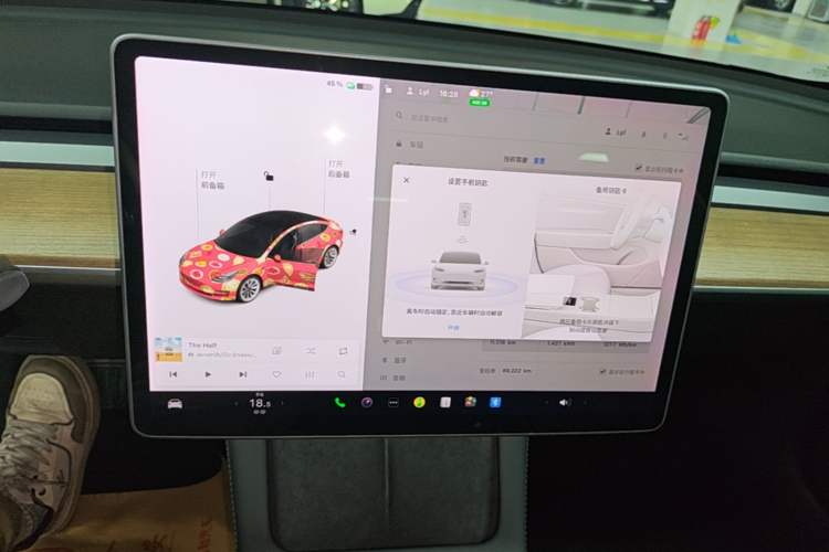 Used Tesla Model 3 2021 Standard Range Rear-Drive Upgraded Version Audio And AC Panel