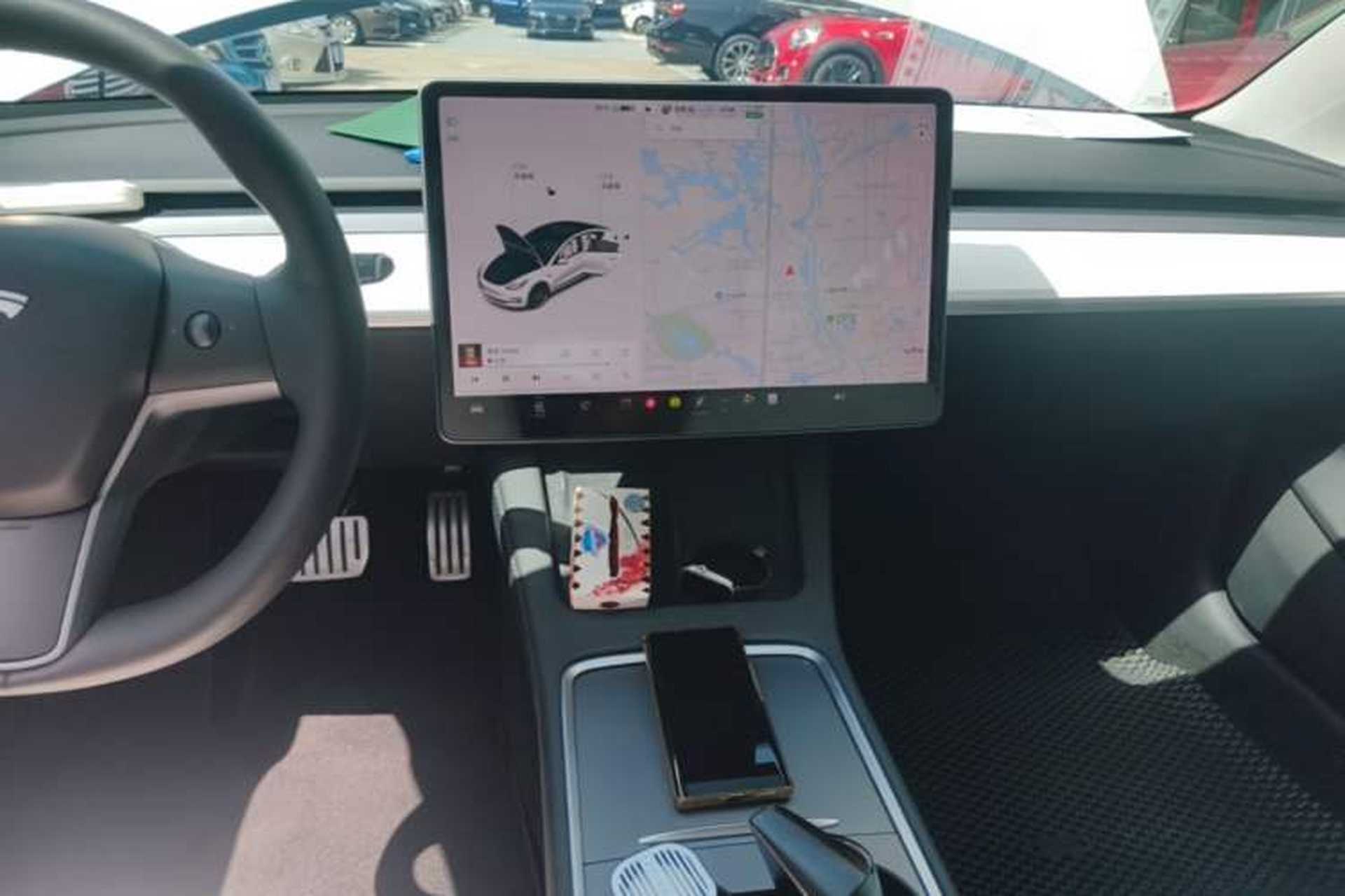 Used Tesla Model 3 2021 Performance High-Performance All-Wheel-Drive Version Audio And AC Panel