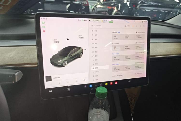 Used Tesla Model 3 2021 Standard Range Rear-Wheel Drive Upgraded Version 3D6 Audio And AC Panel
