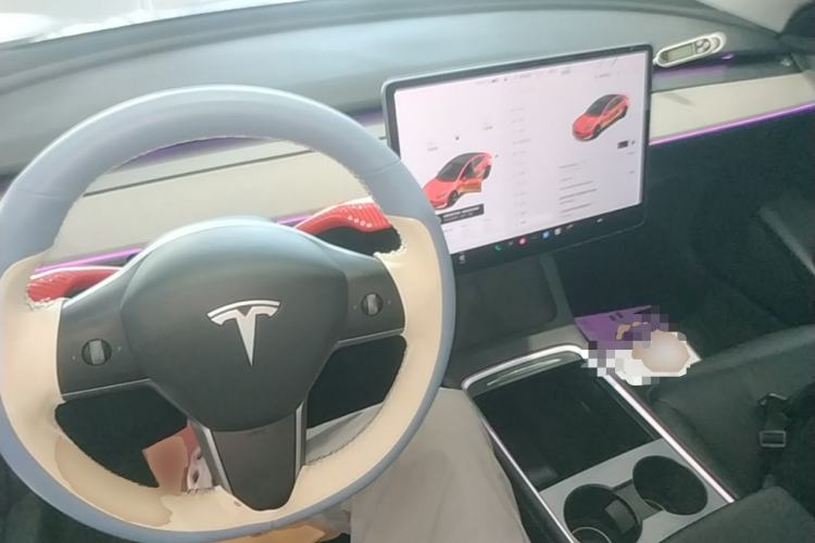 Used Tesla Model 3 2021 Revised Version Standard Range Rear-Wheel Drive Upgraded Edition 3D1 Center Console