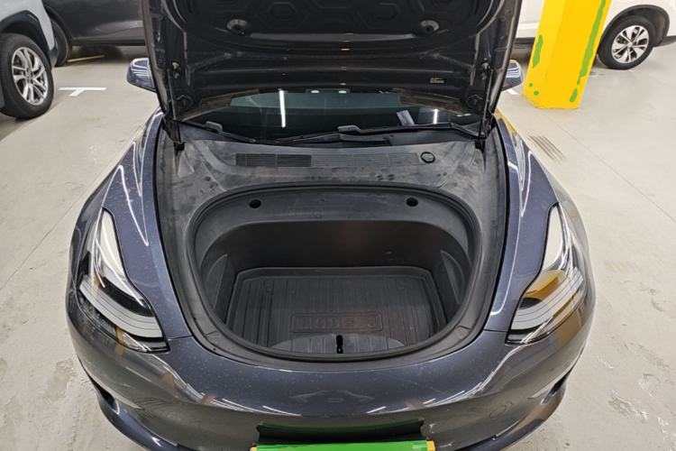 Used Tesla Model 3 2021 Revised Performance Version with All-Wheel Drive 3D1 Engine Bay