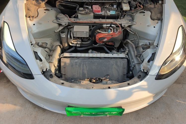 Used Tesla Model 3 2021 Standard Range Rear-Wheel Drive Upgraded Version 3D6 Engine Bay