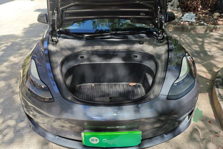 Used Tesla Model 3 2021 Revised Performance Version with All-Wheel Drive 3D1 Engine Bay