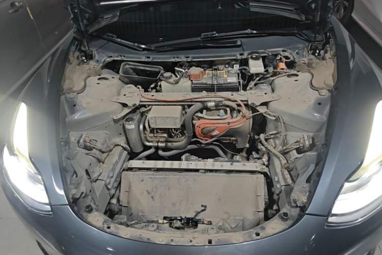 Used Tesla Model 3 2021 Revised Version Standard Range Rear-Wheel Drive Upgraded Edition 3D1 Engine Bay