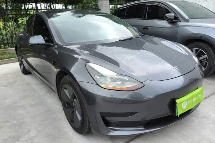 Used Tesla Model 3 2021 Revised Version Standard Range Rear-Wheel Drive Upgraded Edition 3D1 Front Right 45 Deg