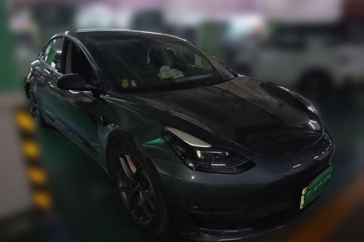 Used Tesla Model 3 2021 Revised Performance Version with All-Wheel Drive 3D1 Front Right 45 Deg