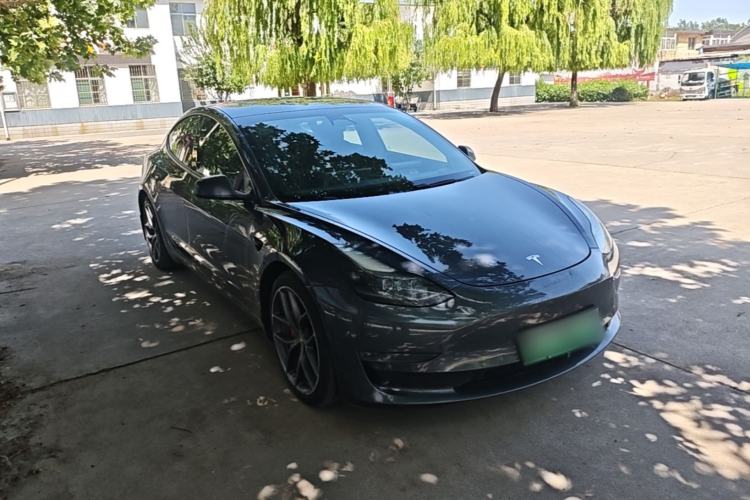 Used Tesla Model 3 2021 Performance High-Performance All-Wheel-Drive Version Front Right 45 Deg