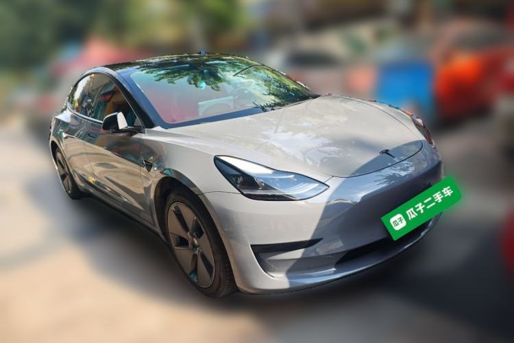Used Tesla Model 3 2021 Standard Range Rear-Drive Upgraded Version Front Right 45 Deg