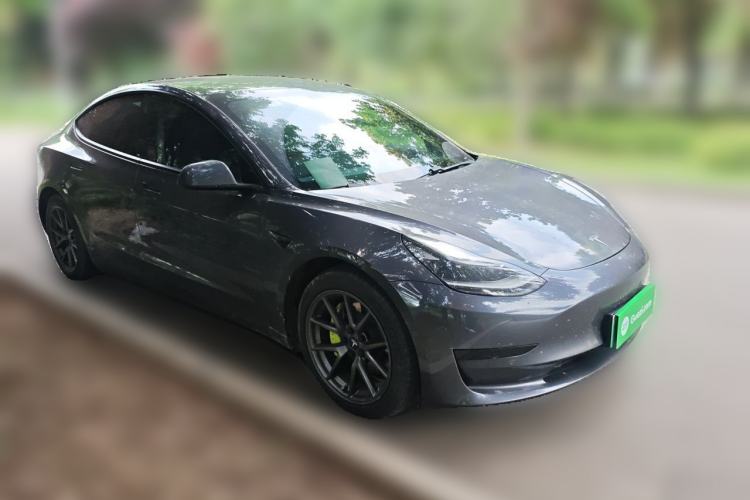 Used Tesla Model 3 2021 Standard Range Rear-Drive Upgraded Version Front Right 45 Deg