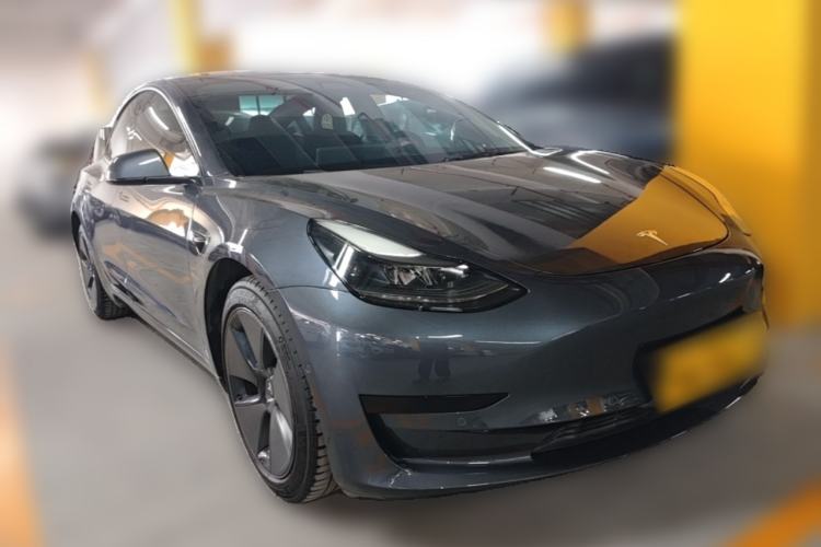 Used Tesla Model 3 2021 Standard Range Rear-Drive Upgraded Version Front Right 45 Deg