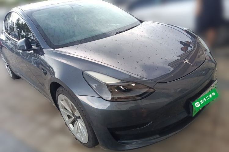 Used Tesla Model 3 2021 Standard Range Rear-Drive Upgraded Version Front Right 45 Deg