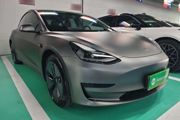 Used Tesla Model 3 2021 Standard Range Rear-Drive Upgraded Version Front Right 45 Deg
