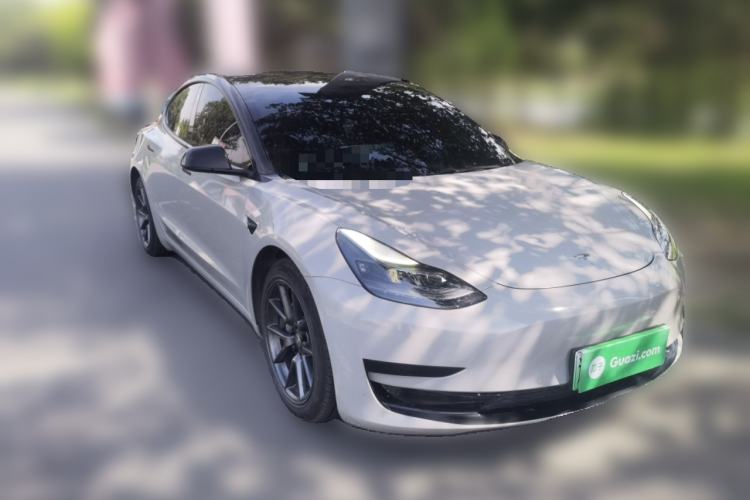 Used Tesla Model 3 2021 Standard Range Rear-Drive Upgraded Version Front Right 45 Deg