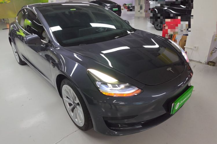 Used Tesla Model 3 2021 Standard Range Rear-Drive Upgraded Version Front Right 45 Deg
