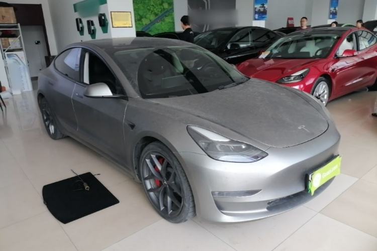 Used Tesla Model 3 2021 Performance High-Performance All-Wheel-Drive Version 3D6 Front Right 45 Deg