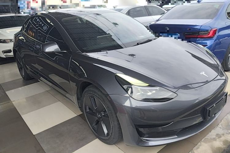 Used Tesla Model 3 2021 Standard Range Rear-Drive Upgraded Version Front Right 45 Deg